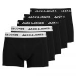 Jack & Jones Boxers Solid 5 Unidades Black / Detail Black / White Wb S