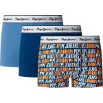 Pepe Jeans Boxers Ao Logo 3 Unidades Regal Blue L