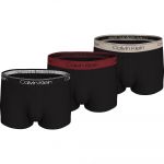 Calvin Klein Boxers 000nb2569a 3 Unidades Black / Syrah / Cocoon Wbs XL