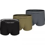 Calvin Klein Boxers 000nb2569a 3 Unidades Black / Olive Leaves / Turbulence M