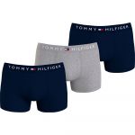Tommy Hilfiger Boxers Um0um03181 3 Unidades Des Sky / Grey Htr / Des Sky L