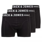 Jack & Jones Boxers Sense 3 Unidades Black 7XL