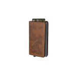 Lupel Porta-cartões em Pele e Alumínio Anti-RFID L678WA Camel