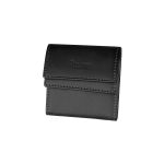 Rubre Porta-Moedas Duplo em Pele R437EL Preto