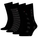 Tommy Hilfiger Meias Giftbox 701232605 4 Pares Black 43-46