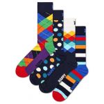 Happy Socks Meias Longas Multi-color Gift Set Half 4 Pares Navy 41-46