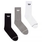 Diesel Meias 00sayj-0amam Ray 3 Pares White / Black / Grey 43-46