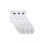 Emporio Armani Meias Curtas 304202 Half 3 Pares White 40-45