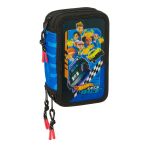Safta Estojo Triple Filled Hot Wheels Let´s Race 36 Peças Multicolor One Size