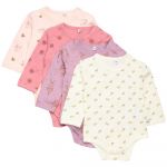 Pippi Bodie De Manga Comprida Ao-printed 4 Pack 4 Anos Dusty Rose - 5714999050971