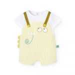 Boboli Pelele Poplin Striped 6 Meses Bicolor Anise List - 8445470566625