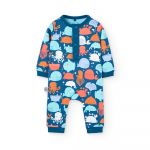 Boboli Pelele Fleece Printed 3 Meses Large Indigo Sea Print - 8445470565383