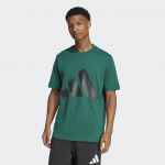 Adidas T-Shirt Essentials Big Logo Collegiate Green / Black M