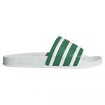 Adidas Originals Chinelos Adilette Green / Ftwr White / Ftwr White 39