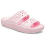 Crocs Chinelos Classic Floral Cut Out Pink Milk 39-40