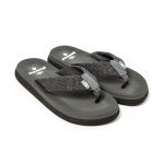 Brasileras Chinelos Puff Marbled Dark Grey 44
