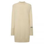 Pepe Jeans Vestido Curto De Manga Comprida Hazel Ecru White XL