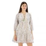 Pepe Jeans Vestido Curto De Manga Comprida Maisie Ecru White L