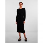 Pieces Vestido De Manga Comprida Kylie Midi Black XL