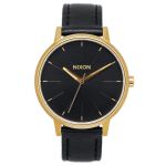 Nixon Relógio Kensington Leather Gold / Black