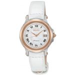 Seiko Relógio Premier Branco/Rosa Dourado/Madrepérola - SXDE42P2