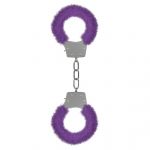 Shots Toys Ouch! Algemas Beginner's Furry Handcuffs Purple