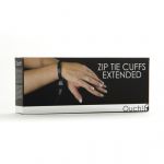 Shots Toys Ouch! Algemas Zip Tie Cuffs Extended Black