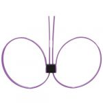 Shots Toys Ouch! Algemas Zip Tie Cuffs Extended Purple