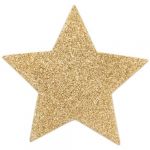 Bijoux Indiscrets Tapa Mamilos Flash Glitter Star Dourados - CP05219