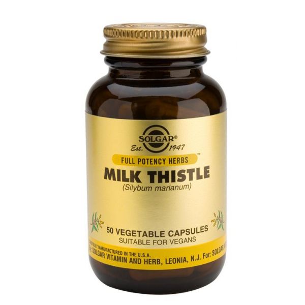Solgar Milk Thistle Sylibum Marianum 50 cápsulas vegetarianas | KuantoKusta