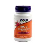 Now MK-7 Vitamin K-2 100mcg 60 cápsulas vegetais