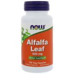 Now Alfalfa Leaf 500mg 100 Cápsulas