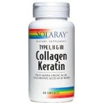Solaray Collagen Keratina 60 Cápsulas