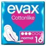 Evax Cottonlike Normal com abas 16 unidades