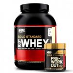 Optimum 100% Whey Gold Standard Protein 2.273Kg + Pre Workout 330g
