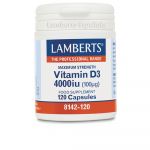Lamberts Vitamina D3 4000ui 100mcg 120 Cápsulas
