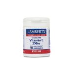 Lamberts Vitamina E Natural 250UI 100 Cápsulas