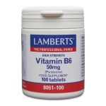 Lamberts Vitamina B6 50mg 100 comprimidos