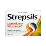 Strepsils Laranja com Vitamina C 0,6/1,2mg 24 pastilhas