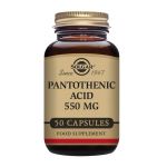 Solgar Pantothenic Acid 550mg 50 cápsulas