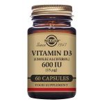 Solgar Vitamin D3 600Ui 15Mcg 60 Cápsulas