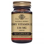 Solgar Vitamin E 134mg Dry 200IU 50 Cápsulas