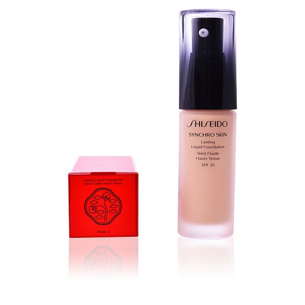 Shiseido Synchro Skin Lasting Base Spf20 Tom 02 Rose 30ml Kuantokusta