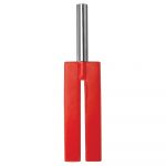 Shots Toys Ouch! Palmatória Leather Slit Paddle Red