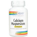 Solaray Calcium and Magnesium 90 Capsulas