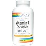 Solaray Vitamin C Chewable 500mg Laranja 100 Cápsulas