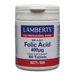 Lamberts Folic Acid 400mcg 100 comprimidos
