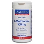 Lamberts L-metionina 500mg 60 Cápsulas