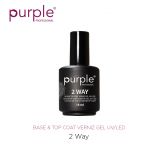 Purple Verniz de Gel Tom Base & Top Coat 2 Way 15ml