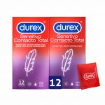 Durex Preservativos Sensitivo Contacto Total 2x12